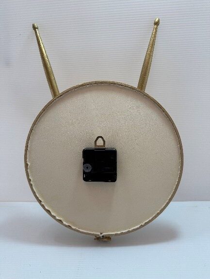 DRUM HEAD CLOCK WITH GOLDEN STICKS - Image 6