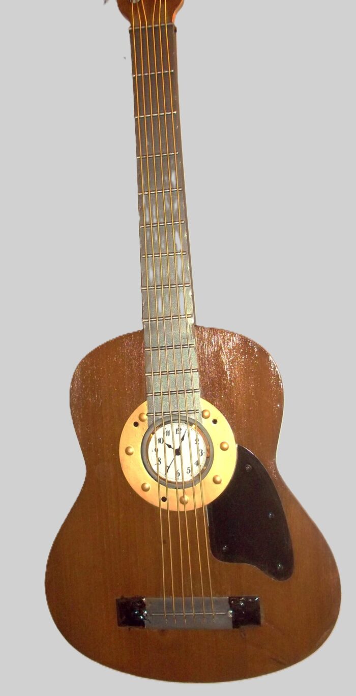 THE ART DECO GUITAR CLOCK