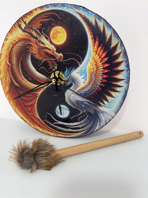 THE SHAMAN DRAGON & PHOENIX CLOCK