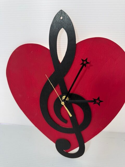 The HEART NOTE Clock