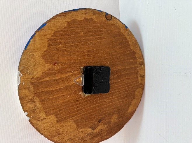 PATRIOTIC RED, WHITE, AND BLUE CLOCK - Image 2